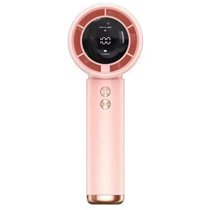 Handheld Fan Portable Turbo Fan Air Cooler 100-Speed Adjustment High-Speed Fans Mini Hand Fan for Home Travel Outdoor Camping